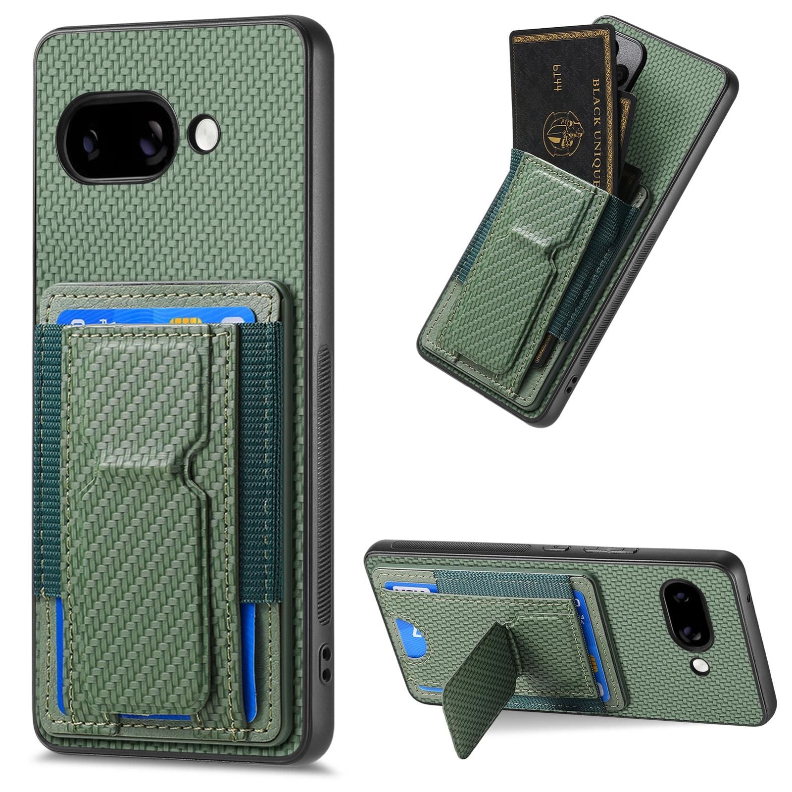 Carbon Fiber Stand Case For Google Pixel 9a