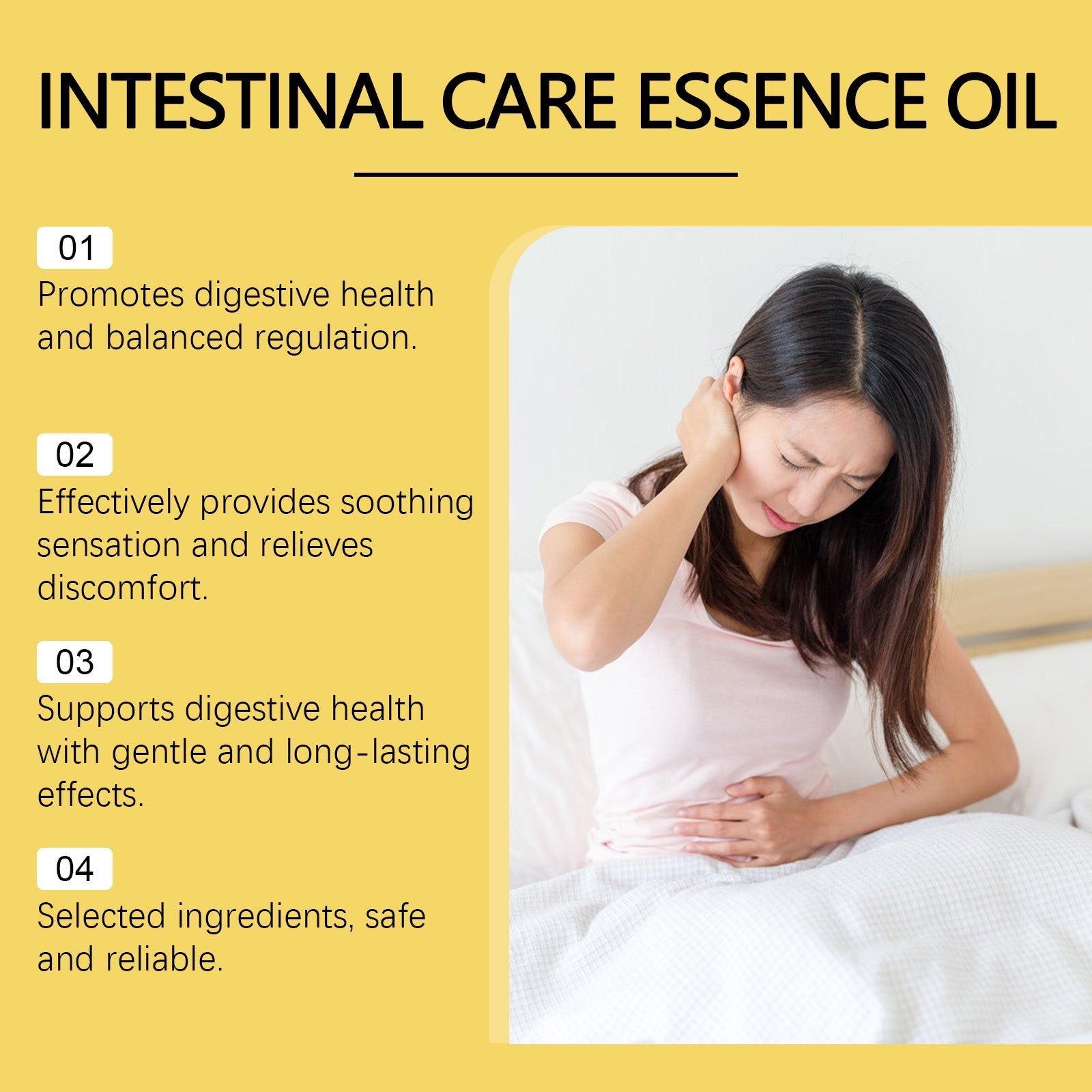 Body Care Essential Oil for Digestive Comfort, Natural Abdominal Massage, Soothing and Non-Irritating ,30ml
