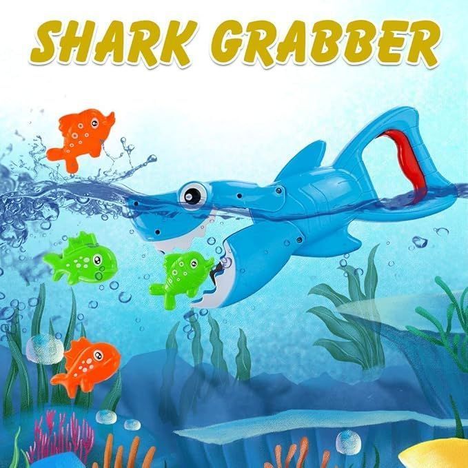 Toddlers Bath Toys Shark Grabber Swimming Pool Bathtub Toys for Kids Ages 3-8