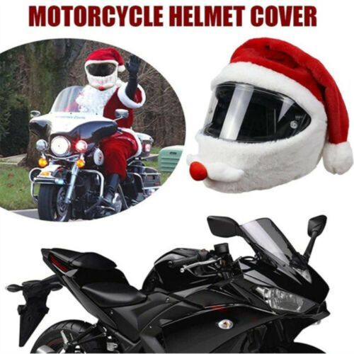 Santa Claus Motorcycle Helmet Cover Christmas Hat Helmet Protection Accessories