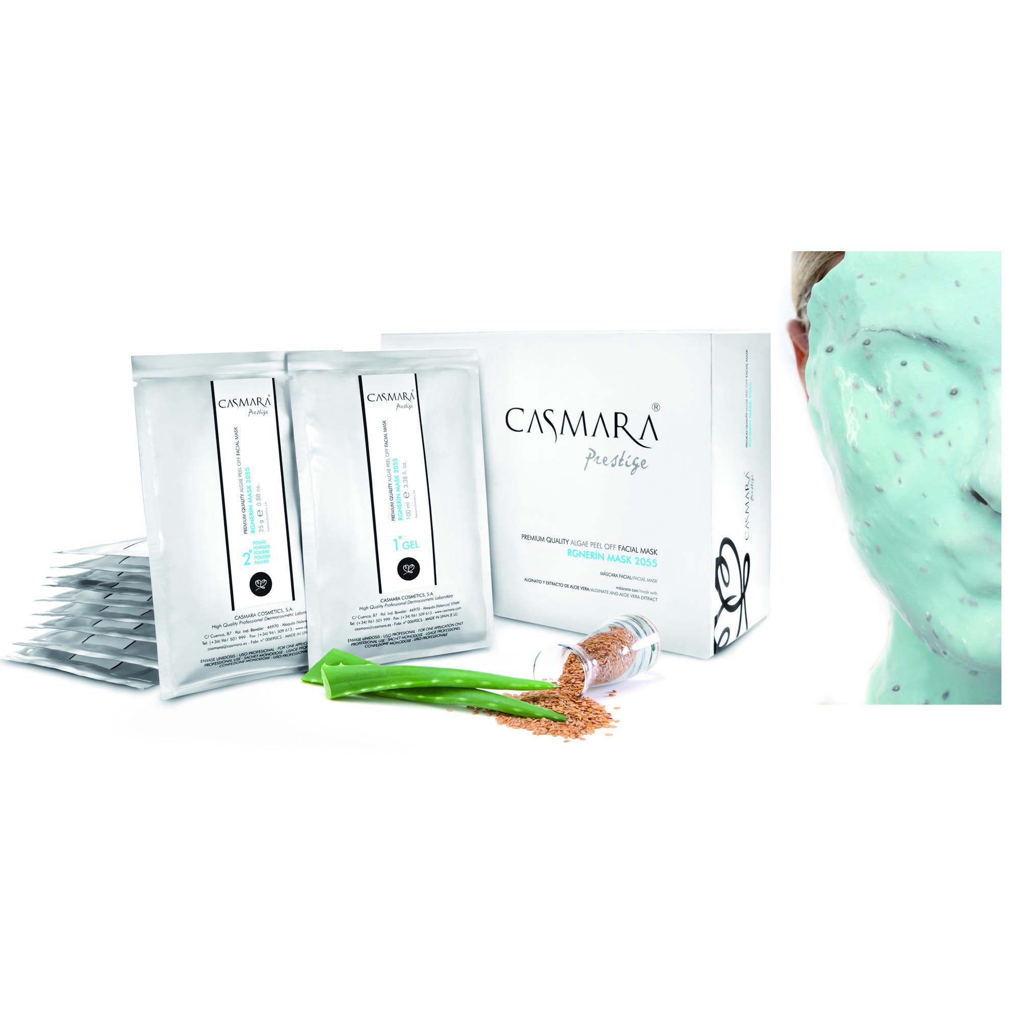 Casmara Rgnerin Facial Mask 2055, Gel and Powder, 1 Pack
