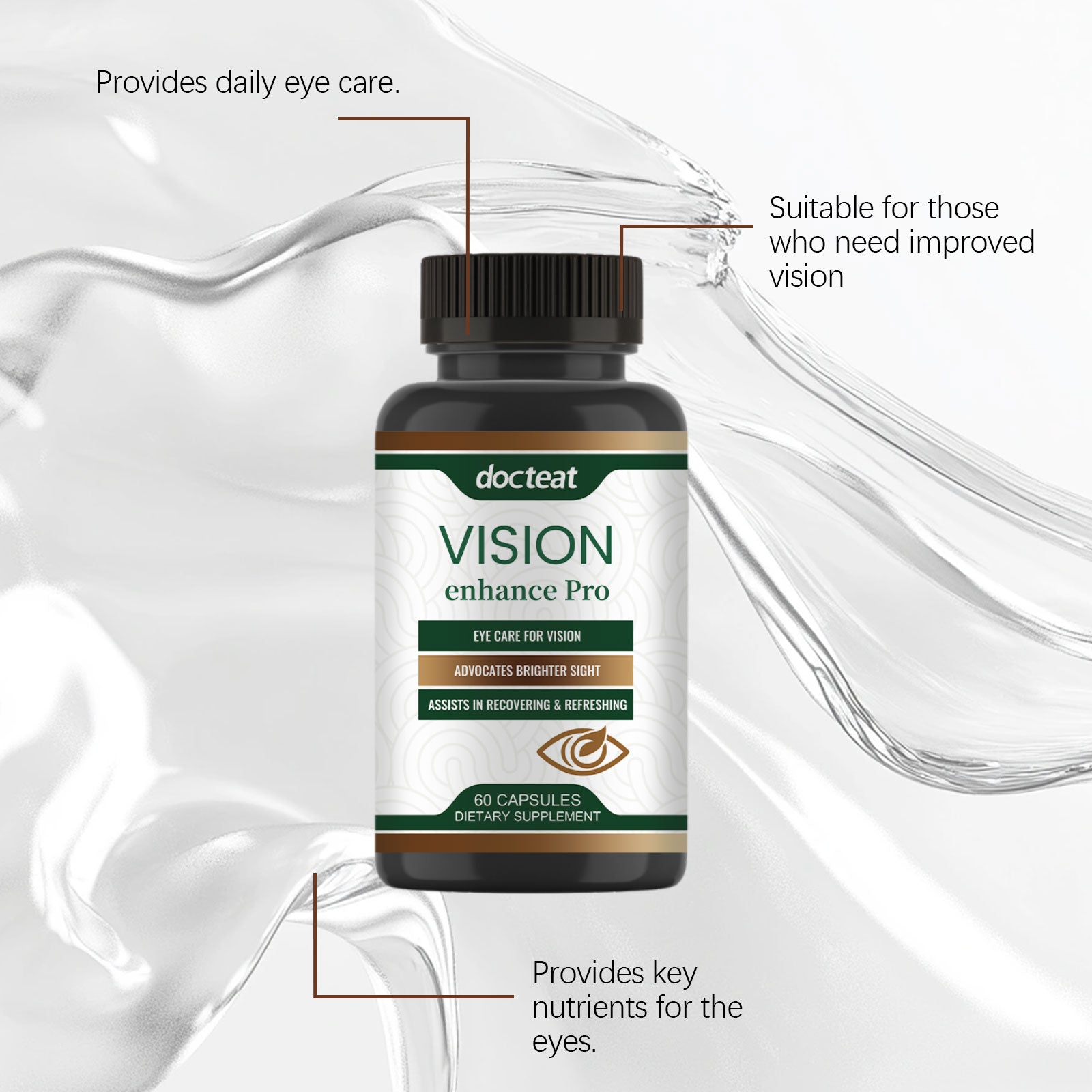 Eye Care Capsules for Clear Vision, Macular Support, Antioxidant Boost ,60 capsules