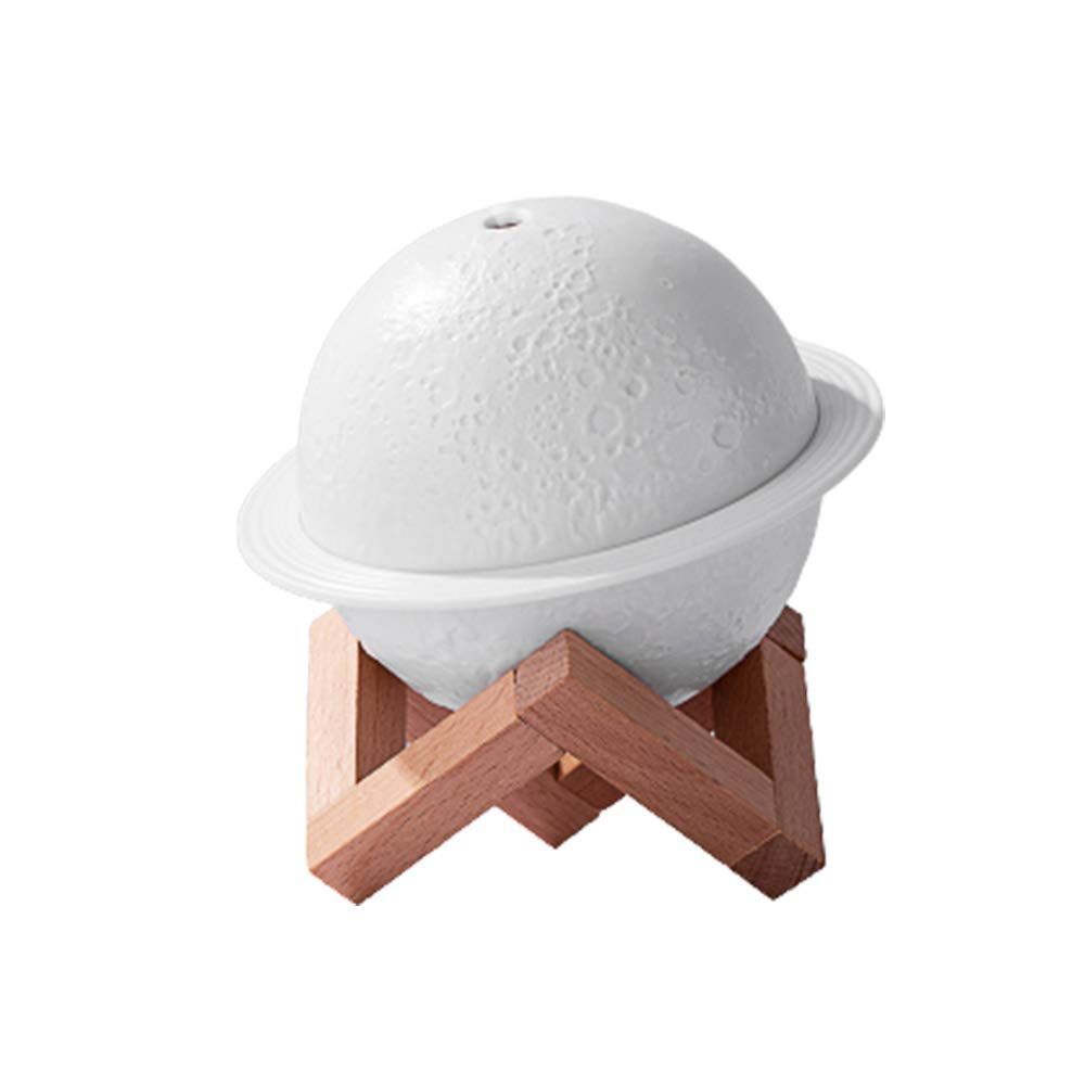 3D Planet Humidifier USB Small Night Light Planet Lamp Bedroom Saturn Light With Bracket