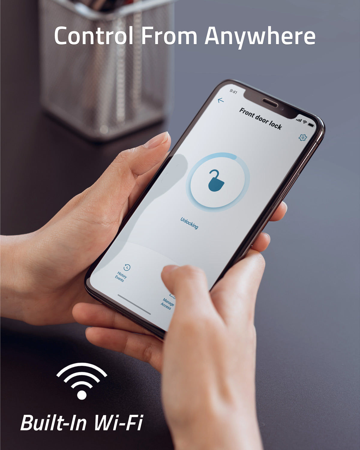 Eufy Smart Lock Touch And Wi-Fi, Black