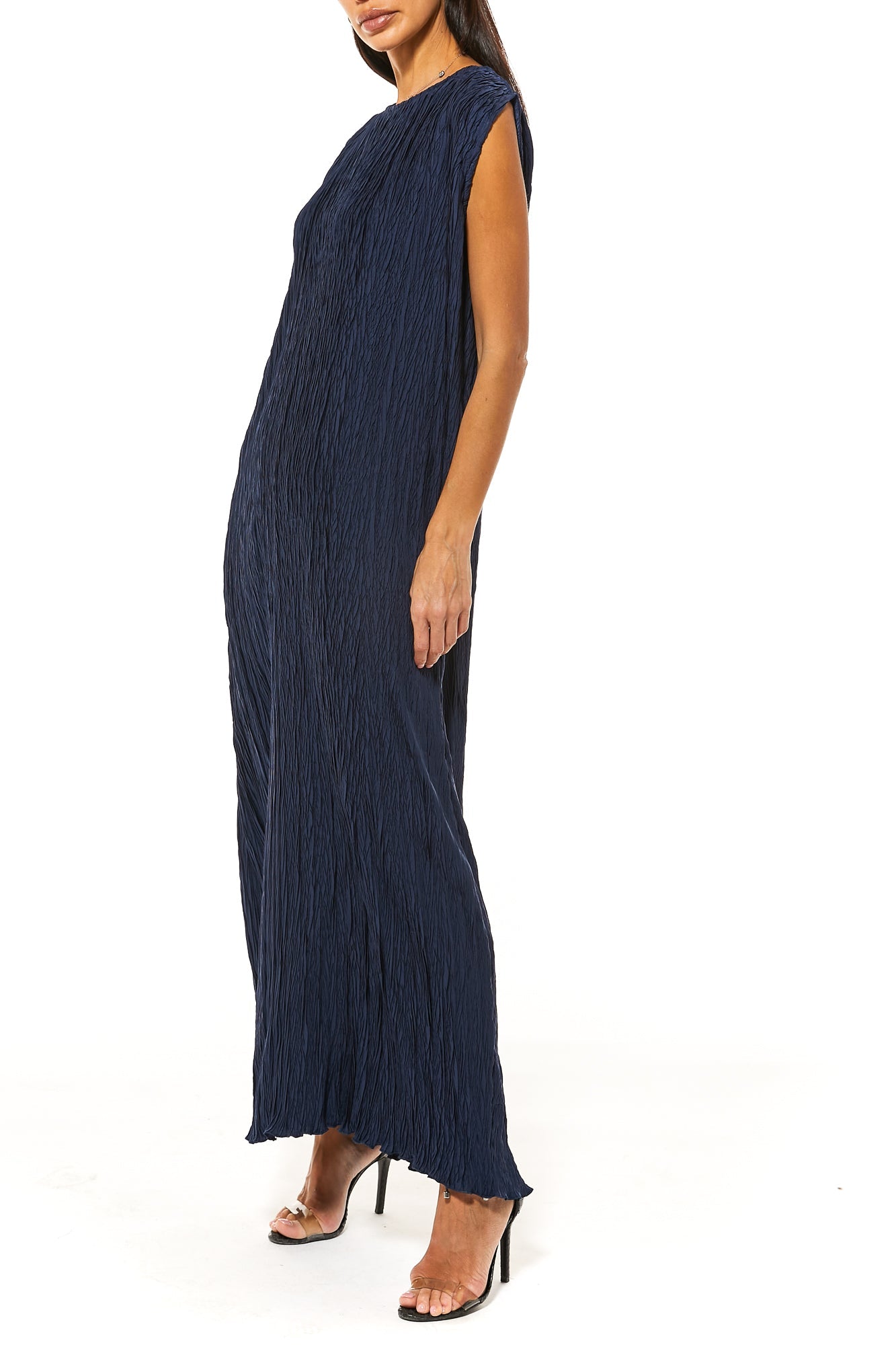 MOiSTREET Dark Blue Harir Maqsood Under Dress