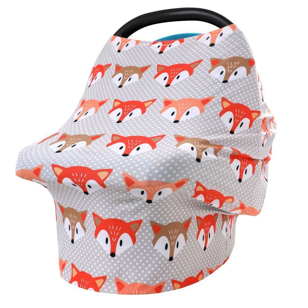 Nursing Cover Breastfeeding Shawl Infant Stroller Cover Stretchy Car Seat Canopy For Babies