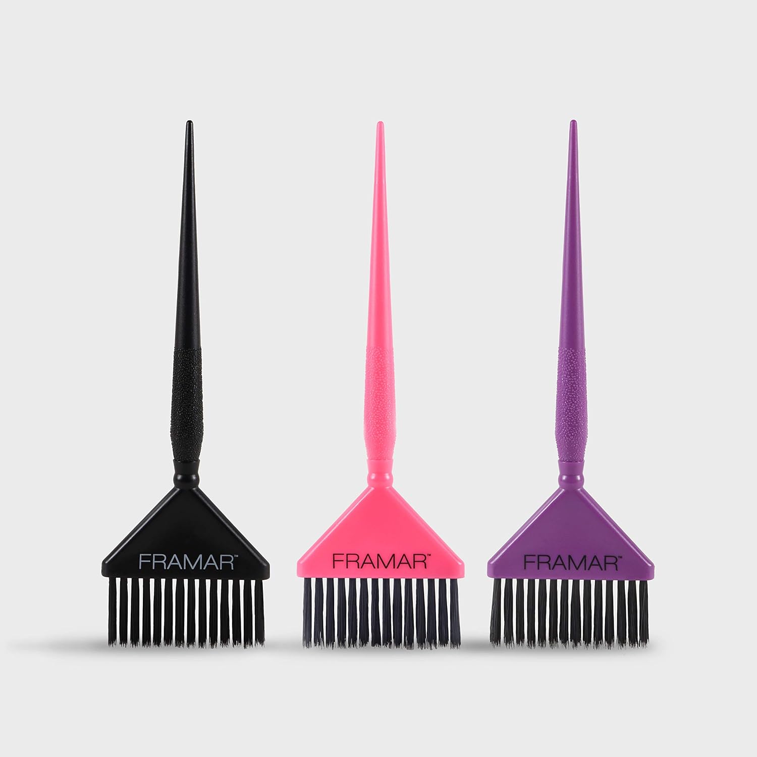 Framar Big Daddy Hair Coloring Brush, Pack of 3 (Black, Pink, Purple)