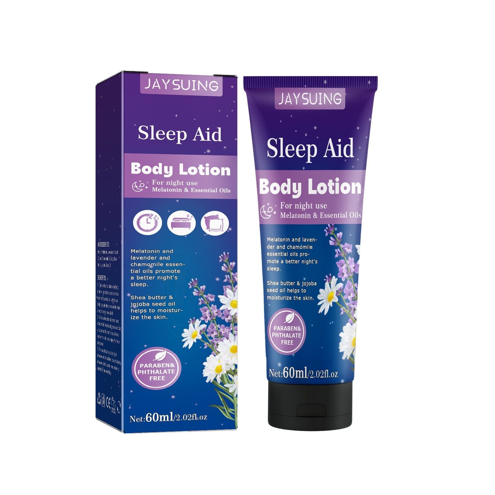 Body Lotion Moisturizes Skin Brightens Whitens Deep Nourishing Night Care ,60ml