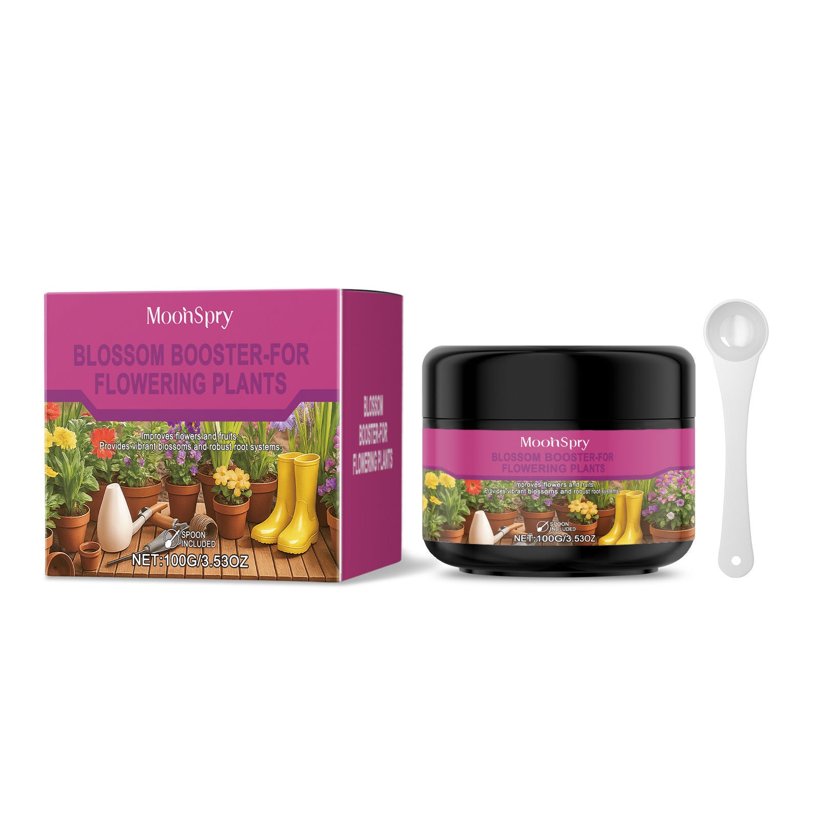 Boost Flowering with Nutrition Powder, Fast-Acting Plant Fertilizer for Vibrant Blooms ,1set
