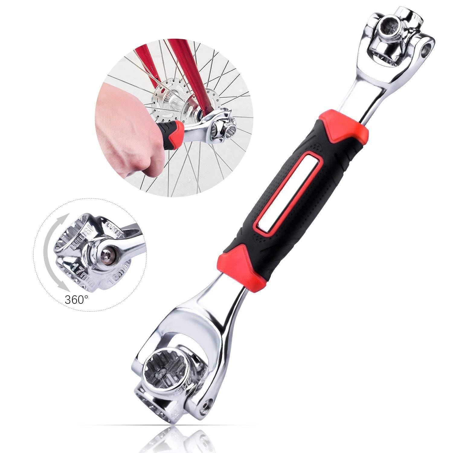 52 in 1 Tiger Wrench Tool Set Multi-Functional Socket Tiger Spanners 360° Rotating Wrench Hand Tools