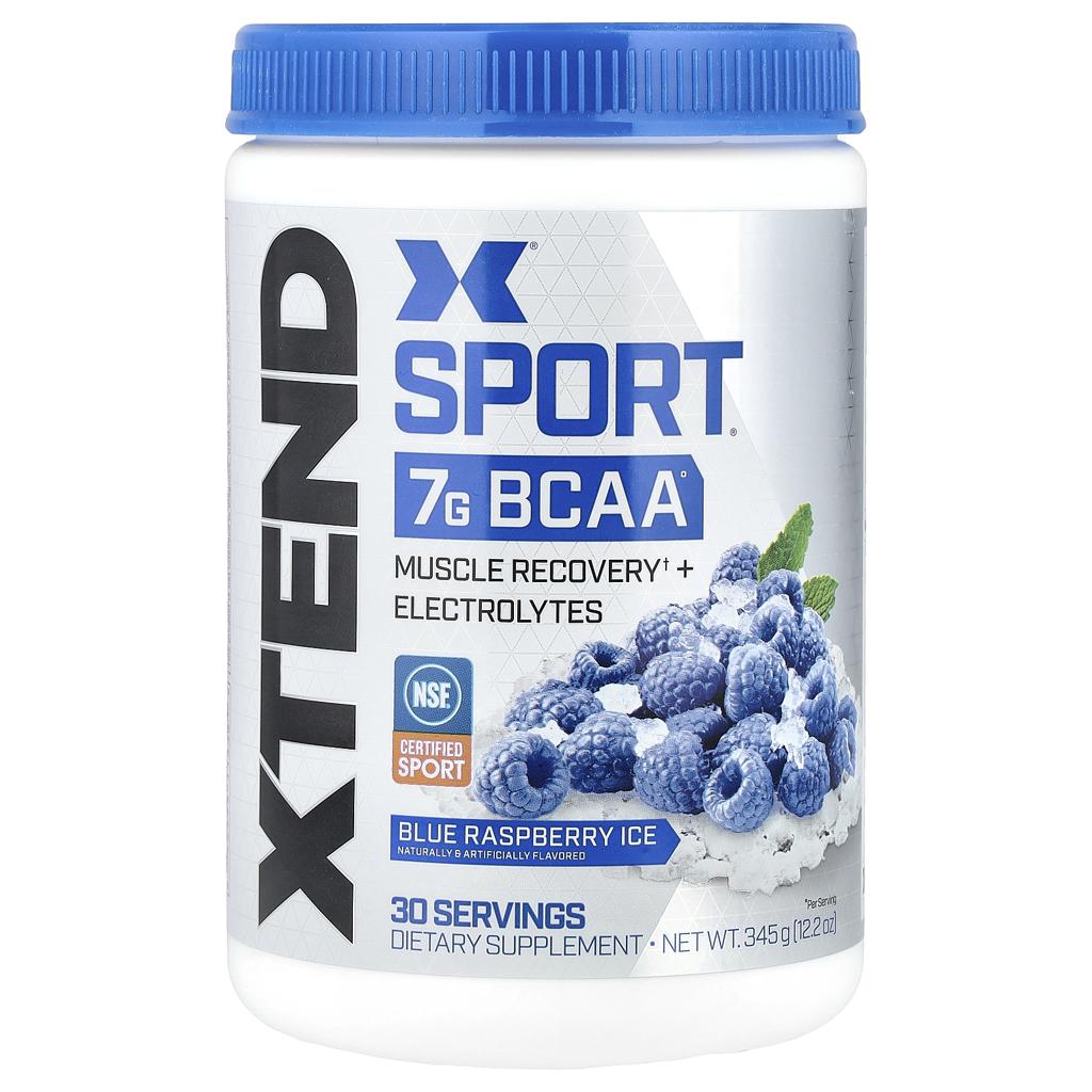 XTEND Sport 7g BCAA – Blue Raspberry Ice (30 Servings)