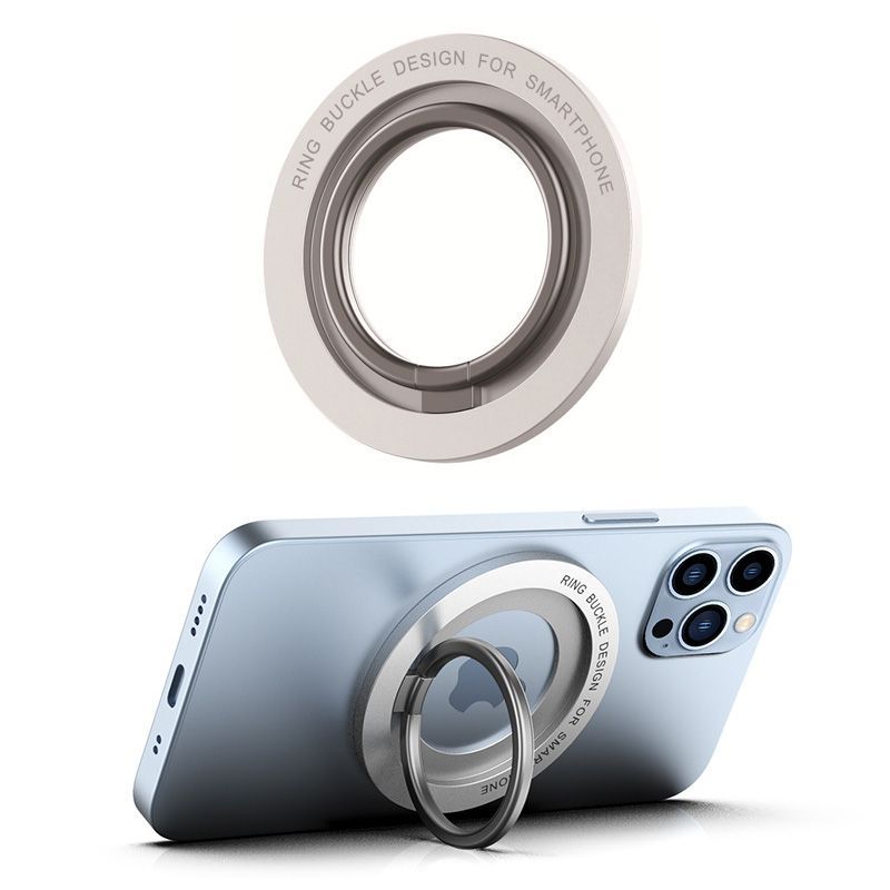 Magnetic Phone Ring Holder Rotatable Metal Ring Grip For iPhone 12 13 14 Series