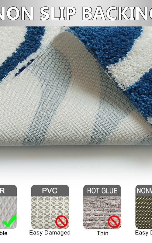 AIESY® Beautiful Microfiber Non Slip Bath Mat for Bathroom