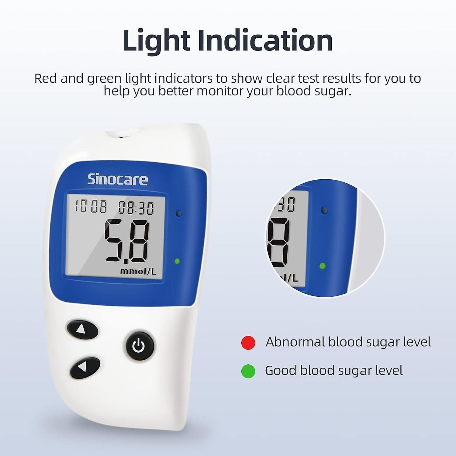 Safe Accu2 Blood Glucose Meter Blood Glucose Monitor Kit With 50 Strips And Lancets For Diabetes