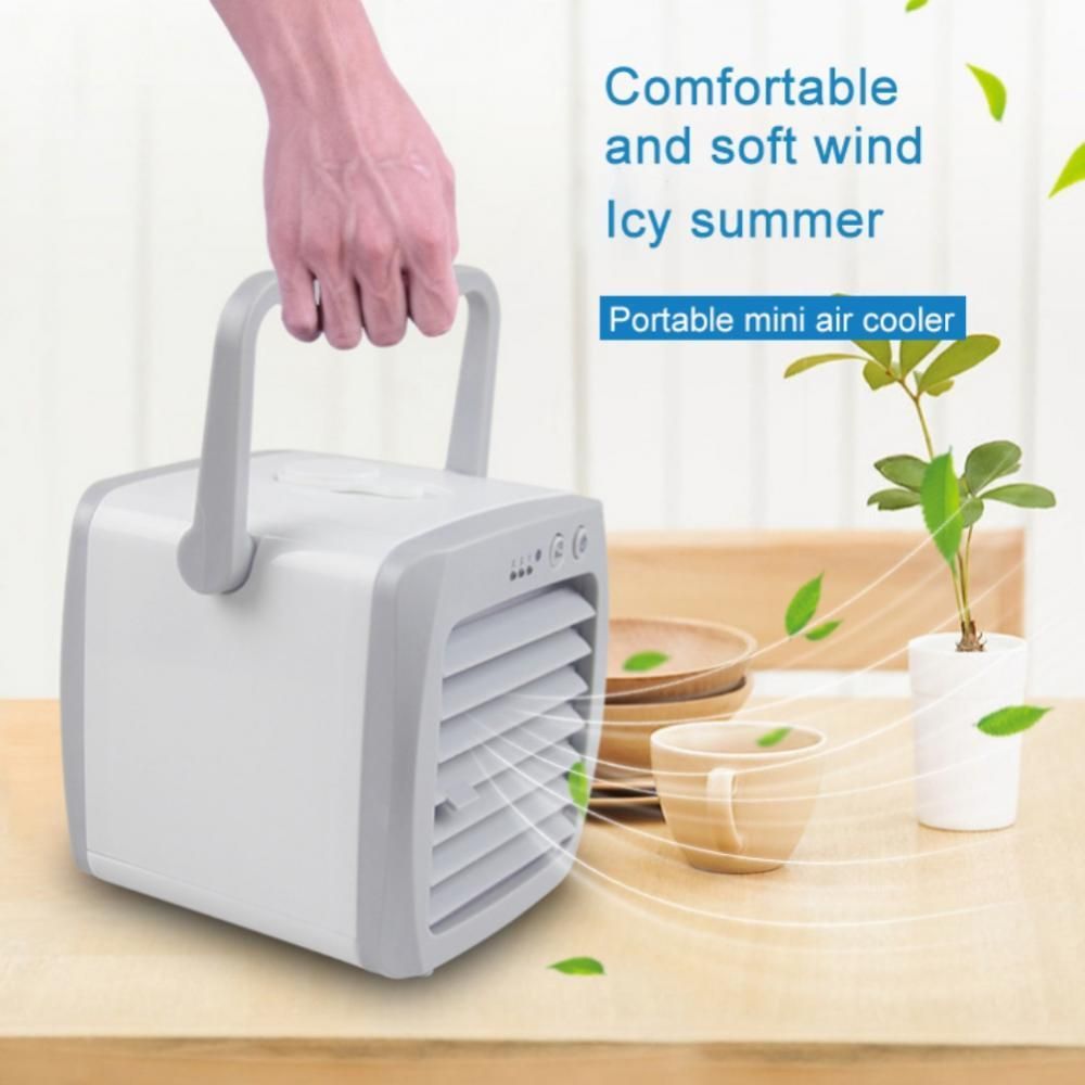 Mini Air Conditioning Fan Air Cooler Portable Conditioner Humidifier Purifier Room Cooling