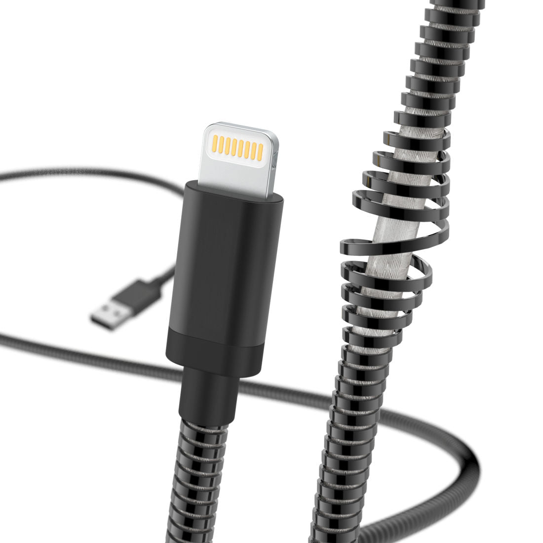 HAMA 183339 "Metal" Charging/Data Cable, Lightning, 1.5 m, black