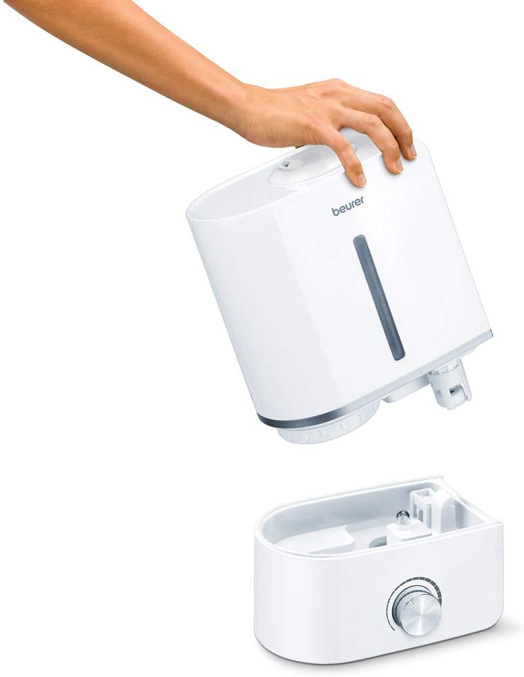 BEURER LB45 Air Humidifier with ultrasonic atomisation | with Aroma Function |Suitable for Rooms up to 30m² | Quiet Operation