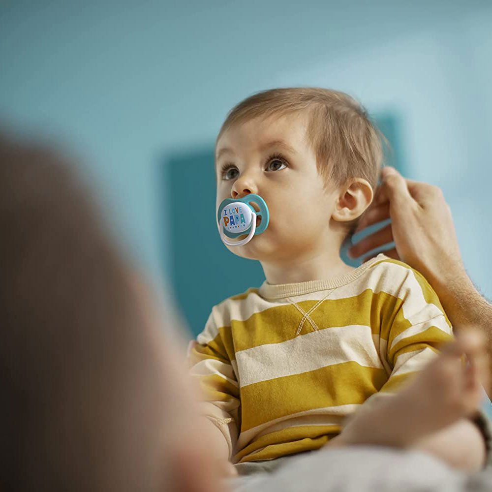 أفنت - مصاصة فائقة النعومة للأطفال من عمر 6 إلى 18 شهرًا - عبوة من قطعتين - أزرق