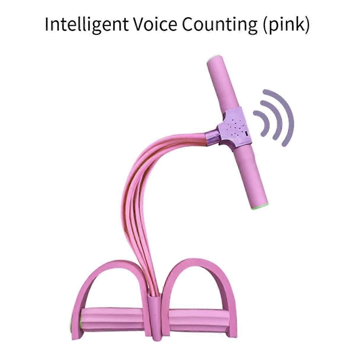 Multifunctional Tension Rope,Yoga Pedal Puller Resistance Band pink