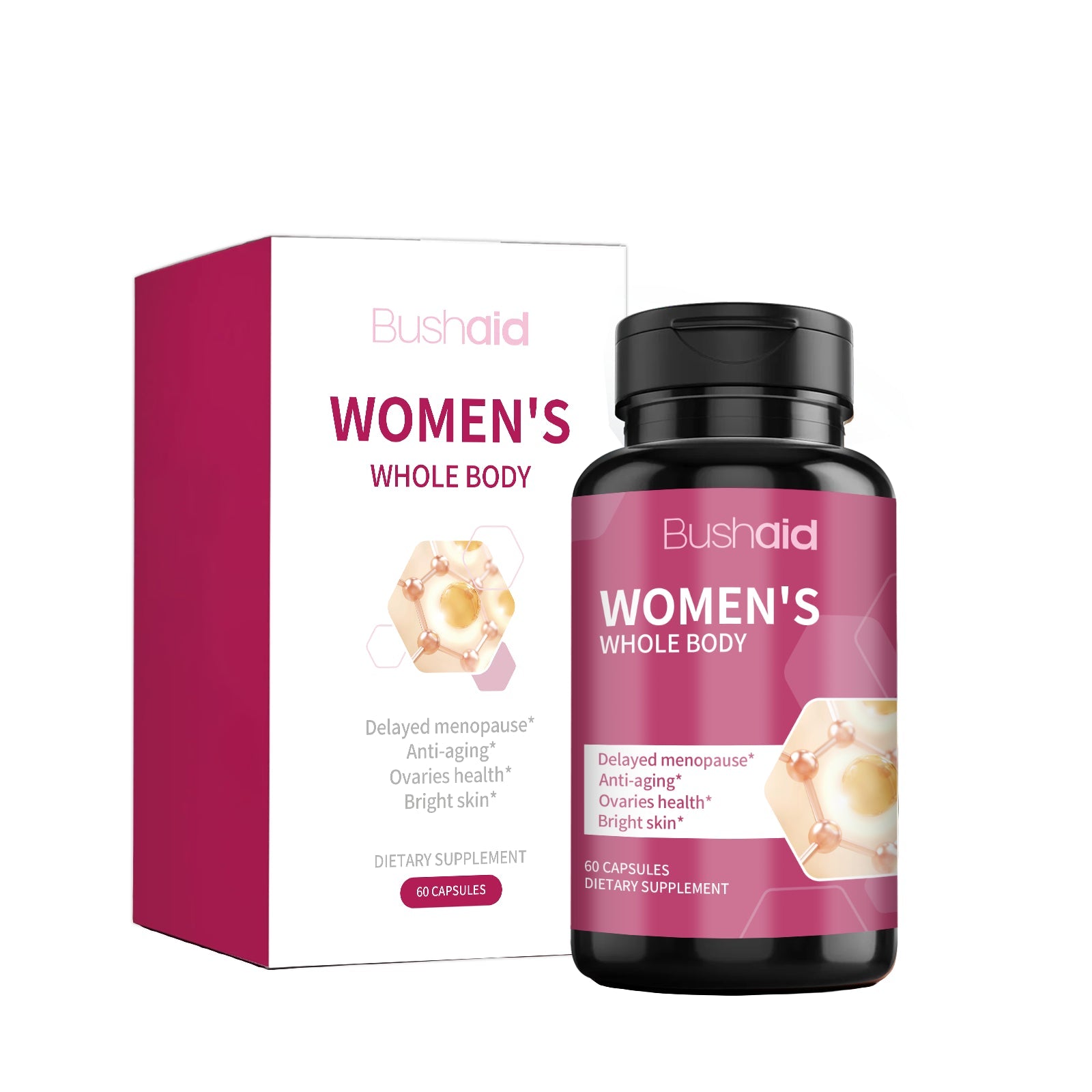 Boost Women's Body Care, Hormone Balance, Energy, Skin Support, Iron, B9 ,60capsules