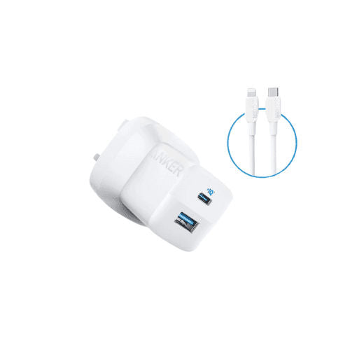 Anker 323 Home Charger 33w Lightning + 3ft Cable
