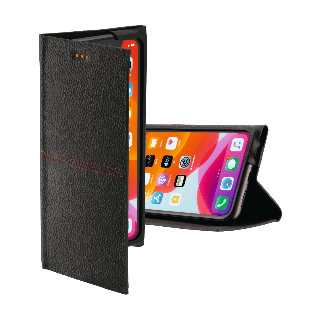 HAMA 187411 Booklet "Red Sensation No. 6" for Apple iPhone 11, black/red