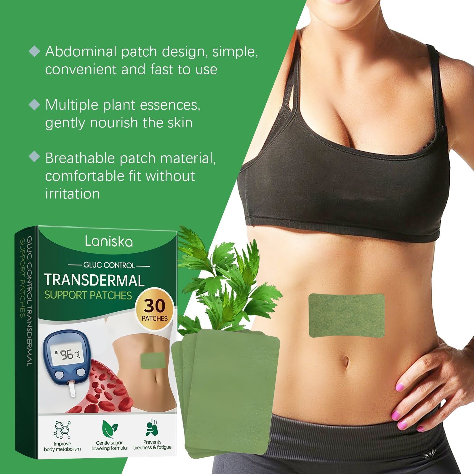 Body Care Patch, Natural Soothing Body Balance, Metabolism Boost, Daily Comfort ,30pcs