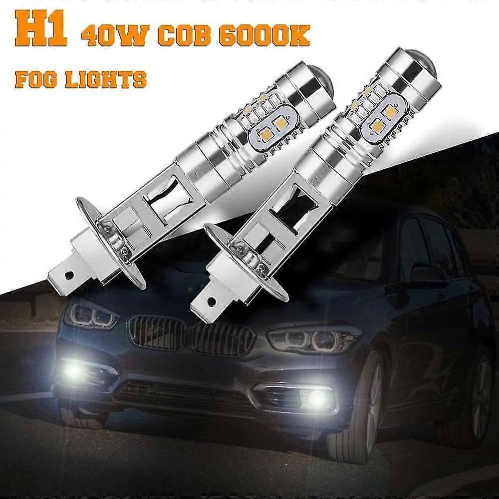 4pcs H1 Led Headlight Fog Driving Light 6000k Super White 200w