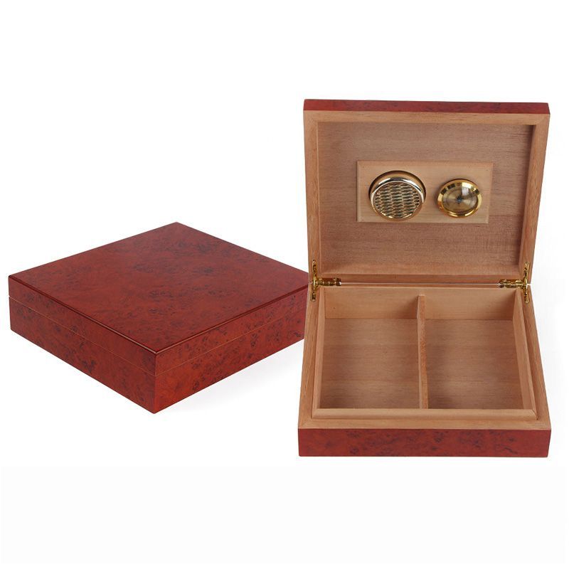 Cedar Humidor Wooden Cigar Storage Box With Humidifier Gel Smoking Accessories