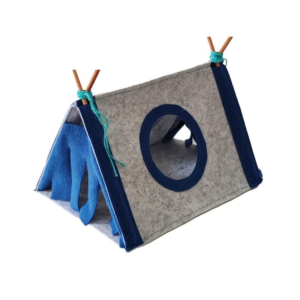 Small Pet Nest Rabbit Felt Tent Hamster Hideout House Guinea Pig Cage Chinchillas Bed Animal Tunnel