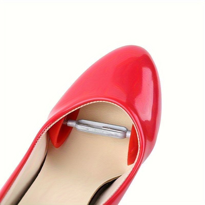 2pcs Adjustable Shoe Stretcher Plastic Shoe Tree Mini Travel Shoe Shaper Holder for Men Women