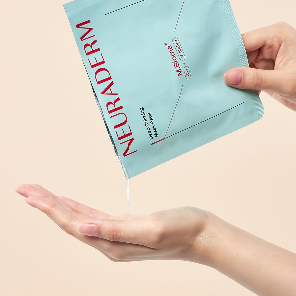 Deep Calming Facial Sheet Mask, Sensitive Skin Soothing Serum Moisturizing Skincare (Pack of 5)