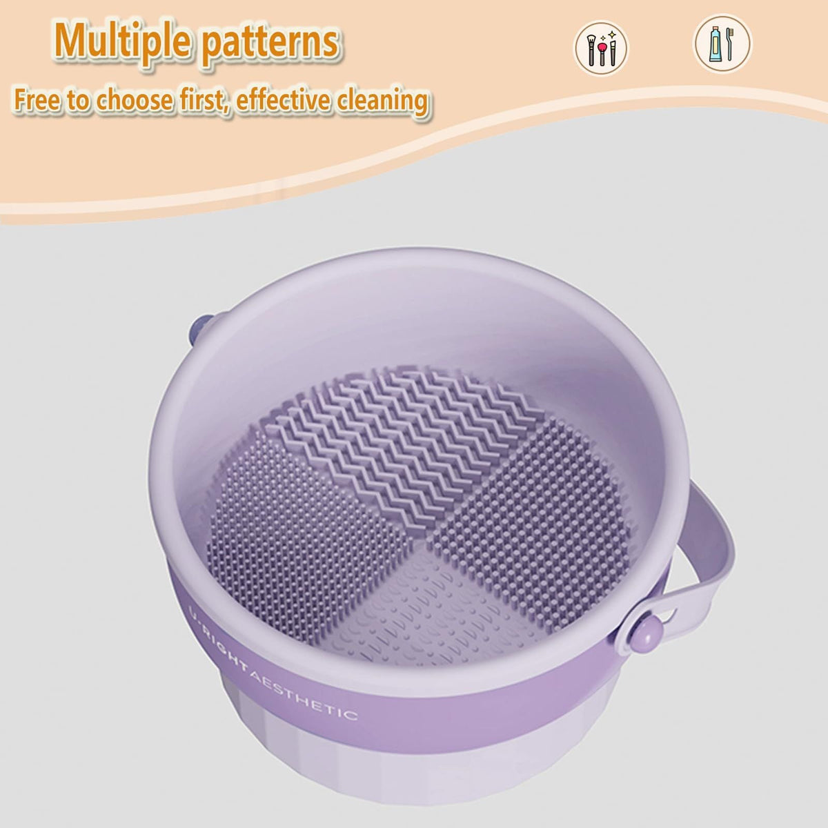 Makeup Brush Cleaning Mat Hanging Drying Rack Makeup Brush Cleaning Pad