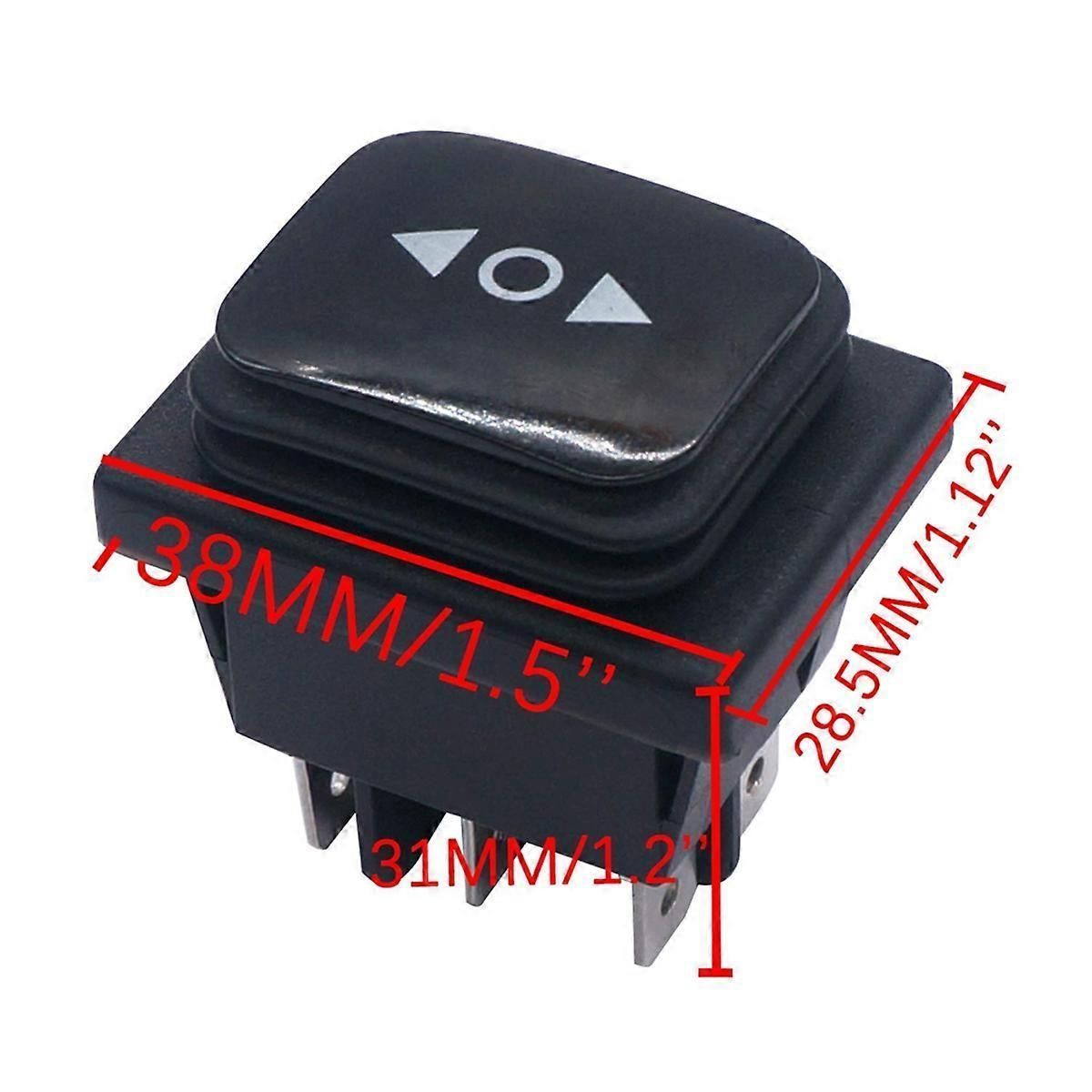 6 Pin Waterproof Reverse Rocker Switch With Pre Crimped Wires