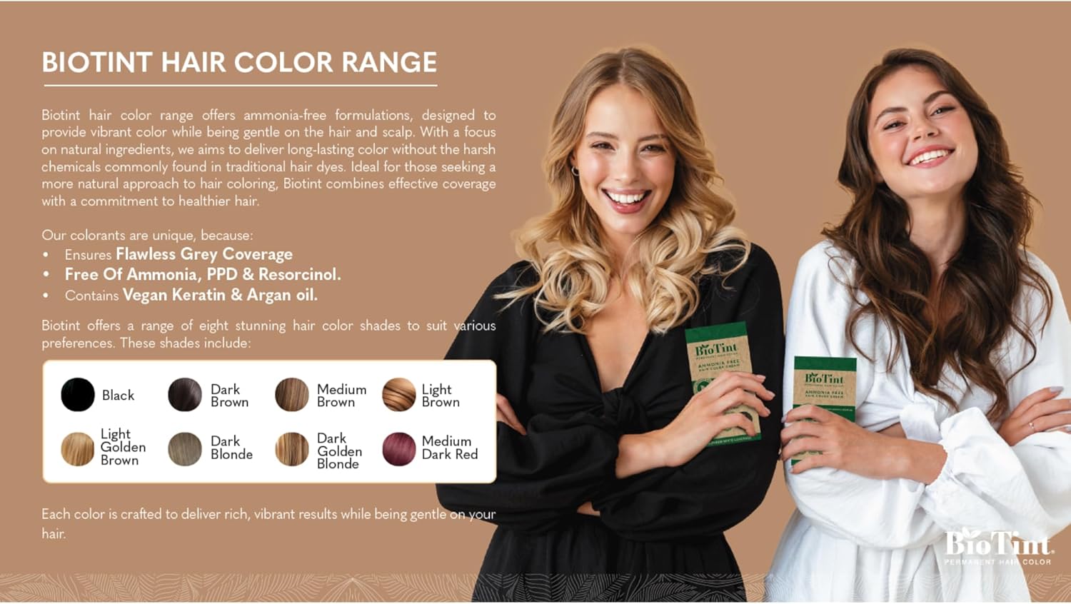 Biotint Permanent Hair Color 4.6 Medium Dark Red 1'S 191108