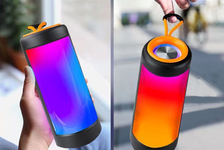 Portable Bluetooth Speaker Wireless Outdoor Mini Bass With LED Light
