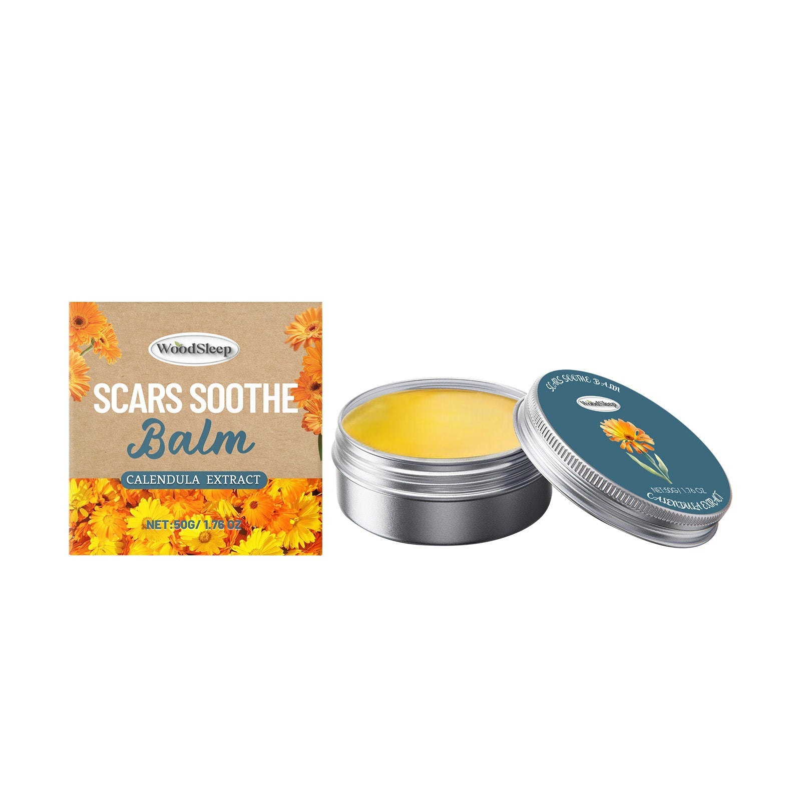Calendula Acne-Cleansing Cream for Clear, Glowing Skin, Natural Skin Care ,50g