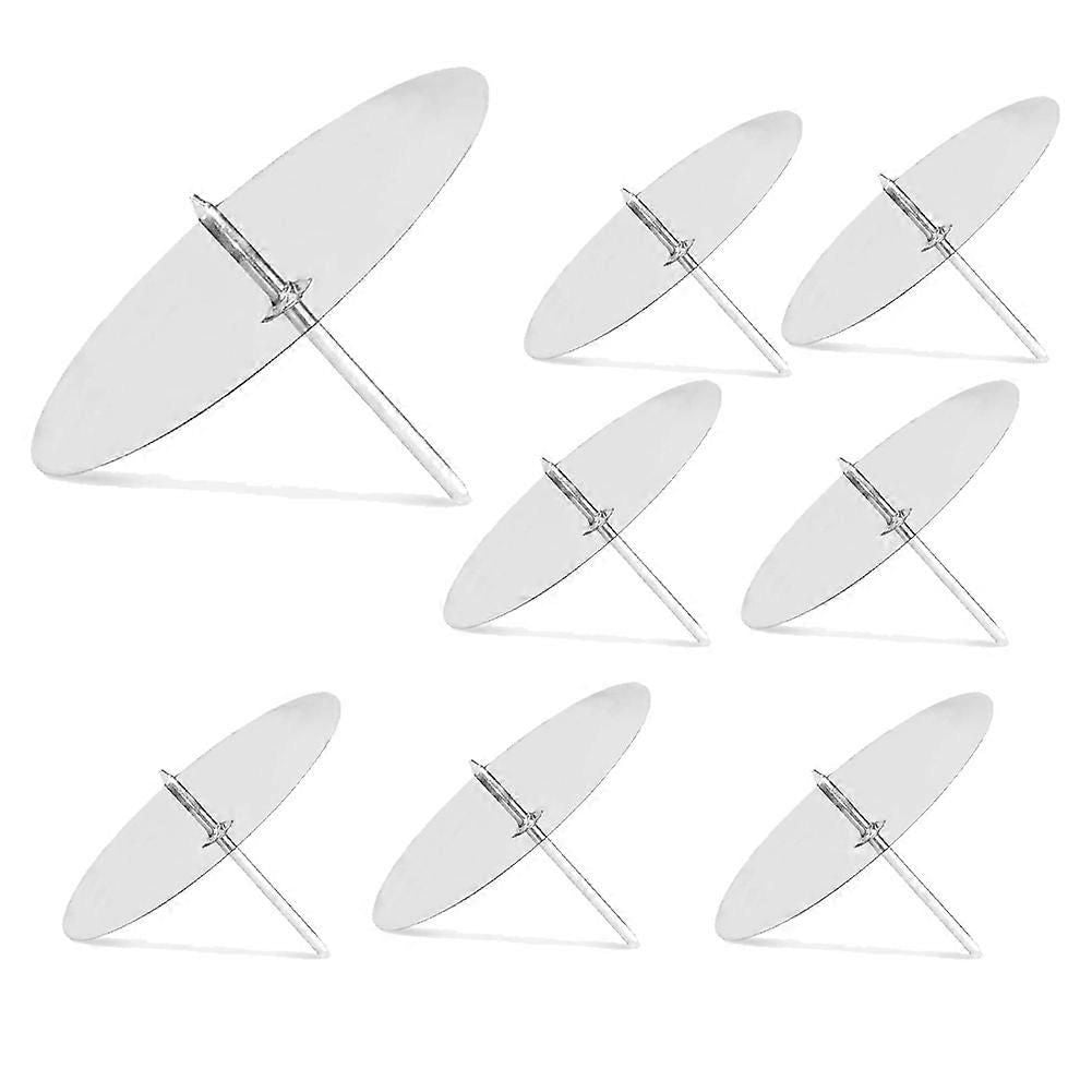 Wreath Candle Holder, 8 cm Advent Candle Holder, 8Pcs Silver