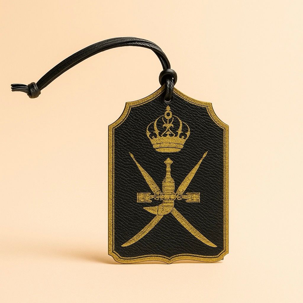 Khanjar Emblem خنجر Leather Charm