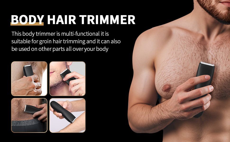 Waterproof Body Hair Trimmer for Men