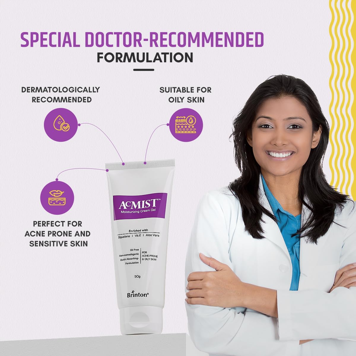Brinton AcMist Moisturizing Cream Gel 50g