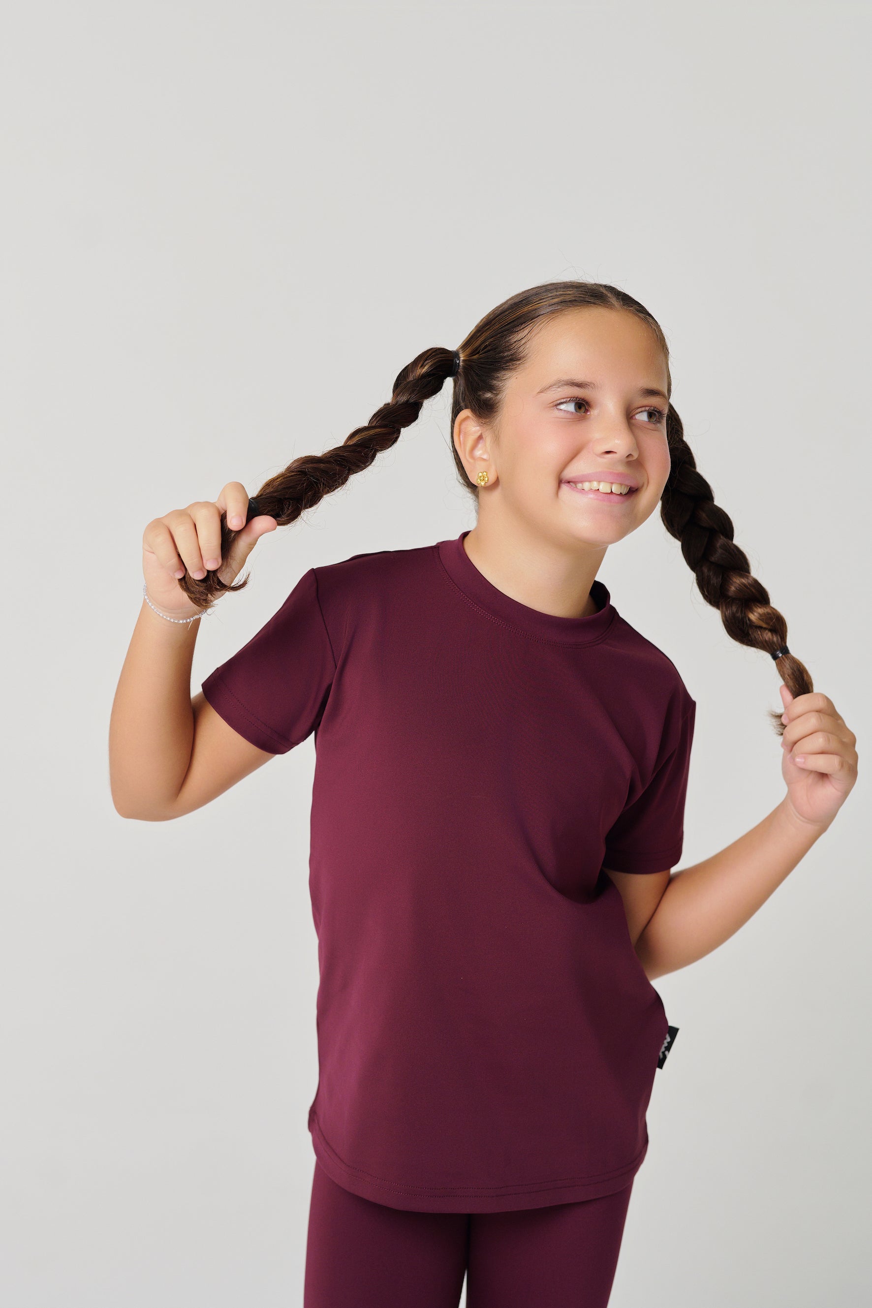 تي شيرت MULU Classic للأطفال (للجنسين) - كستنائي