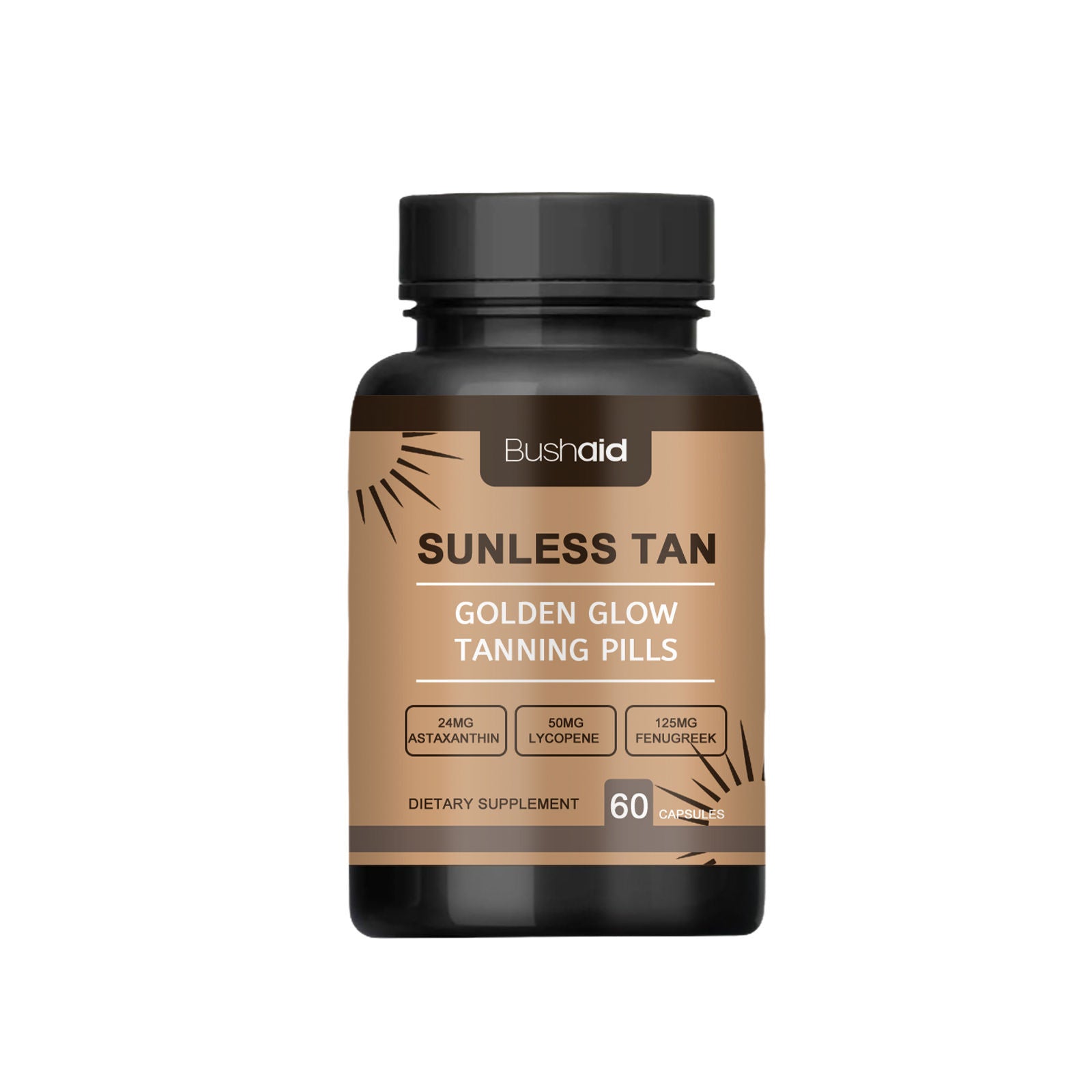 Achieve Perfect Tan with BushAid Meihei Capsules, Body Care, Skin Resistance, Easy Daily Use ,60pcs