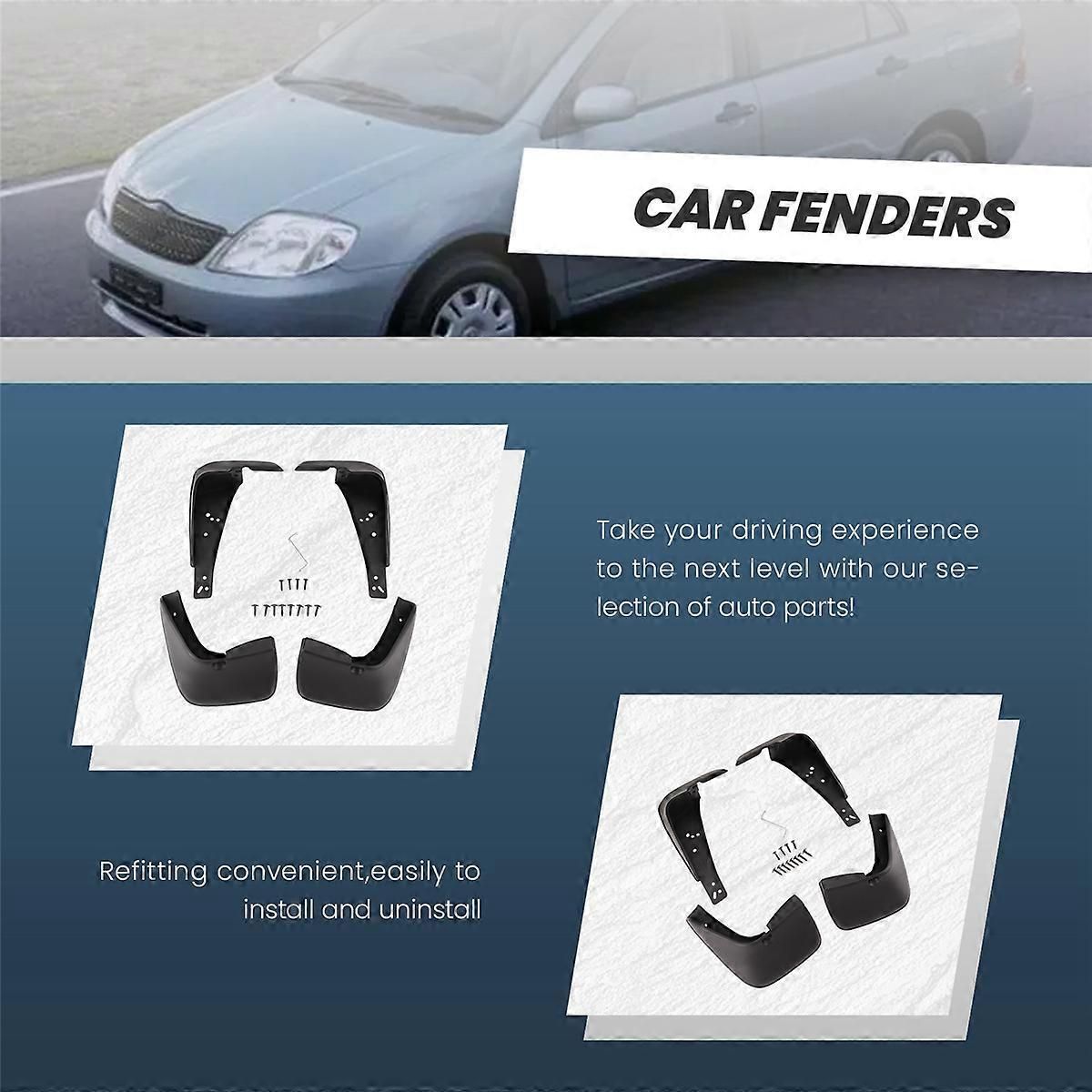 Car Splash Guard for E120 E130 2000-2006