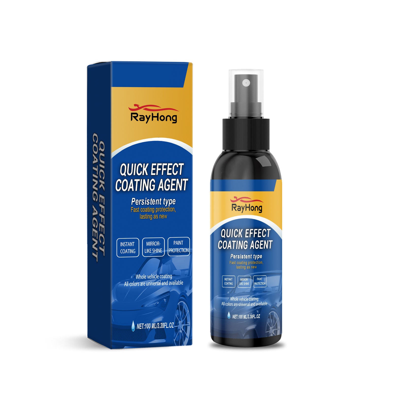 Car Coating Spray, Anti-Fouling & Maintenance, Glossy Nano Sealant, Dirt-Resistant Car Care ,100ml
