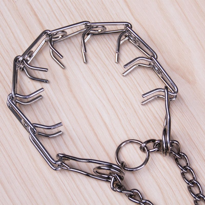 Dog Training Chain Metal Steel Safety Adjustable Detachable Pet Training Collar