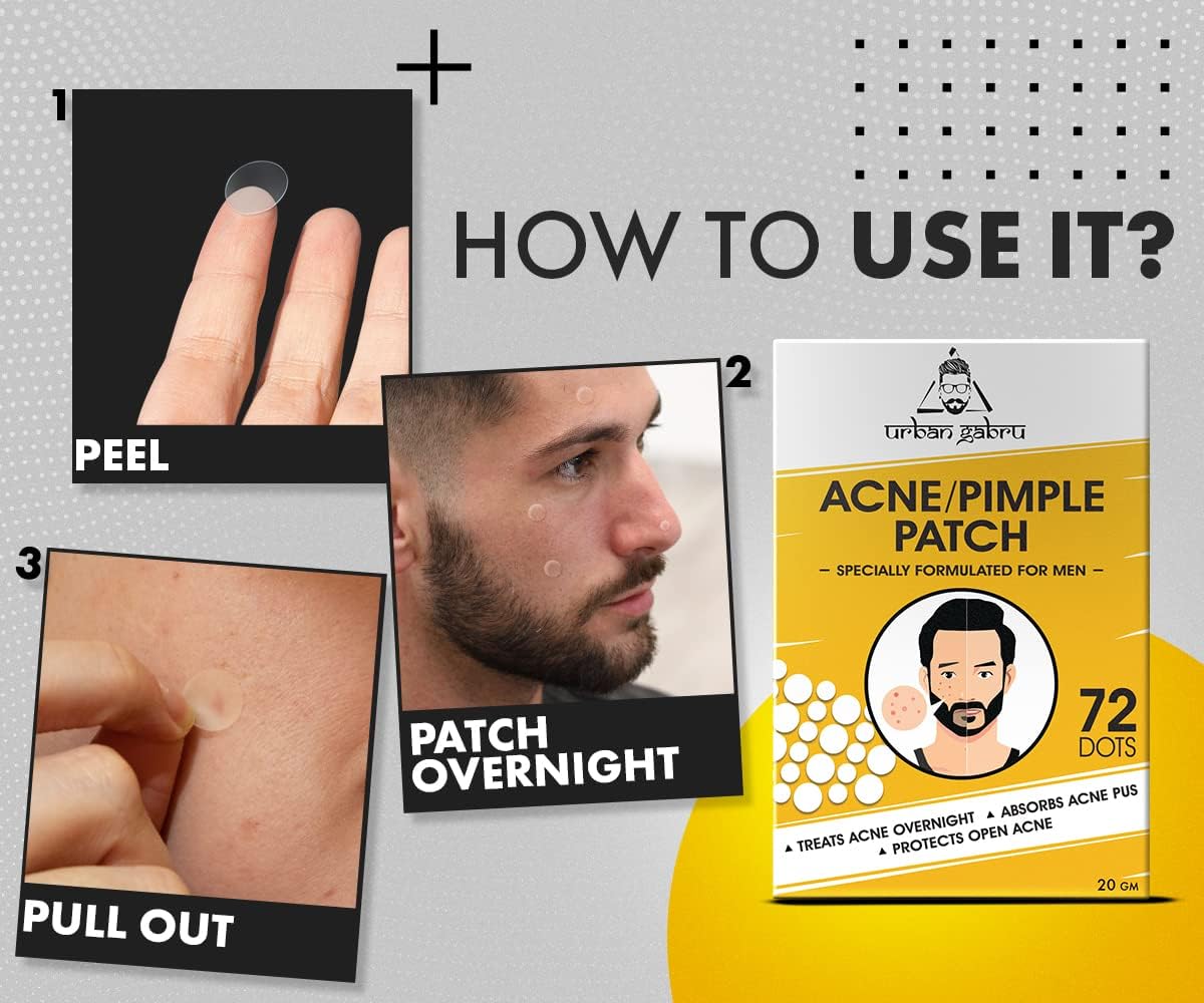 Urban Gabru Acne Pimple Patch - 72 Invisible Facial Stickers