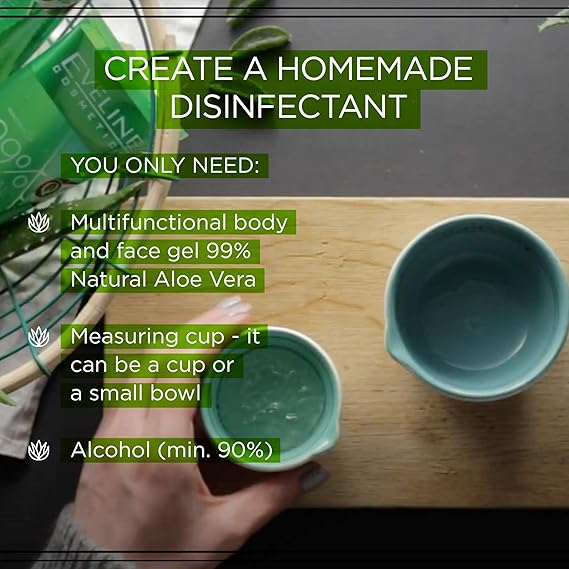 Ev 99% Nat Aloe Vera Tea Tree Oil Body & Face Gel 250Ml