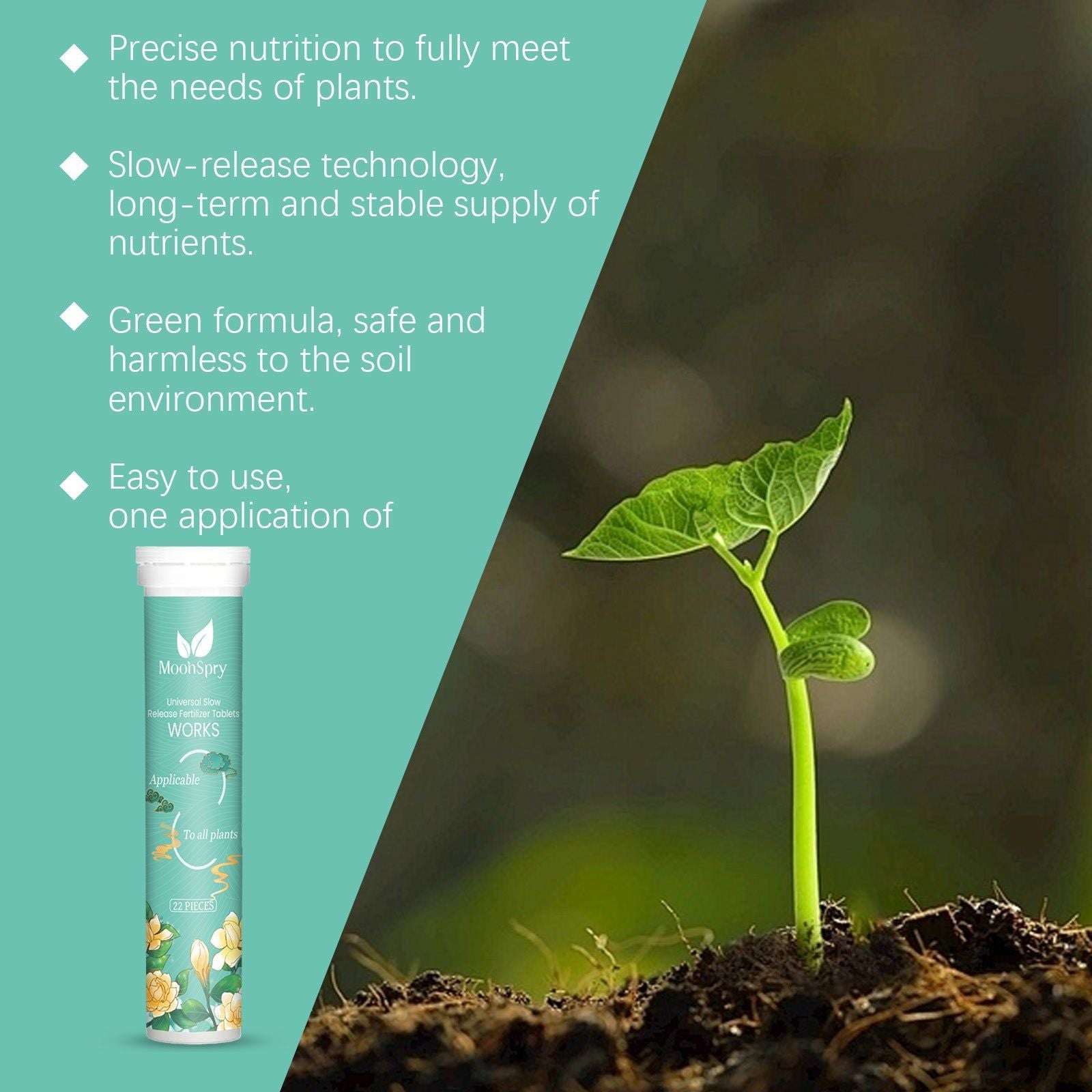 Boost Plant Growth with Nutrient Fertilizer, Organic Slow-Release Tablet for Healthy, High-Yield Gardens ,22 pieces
