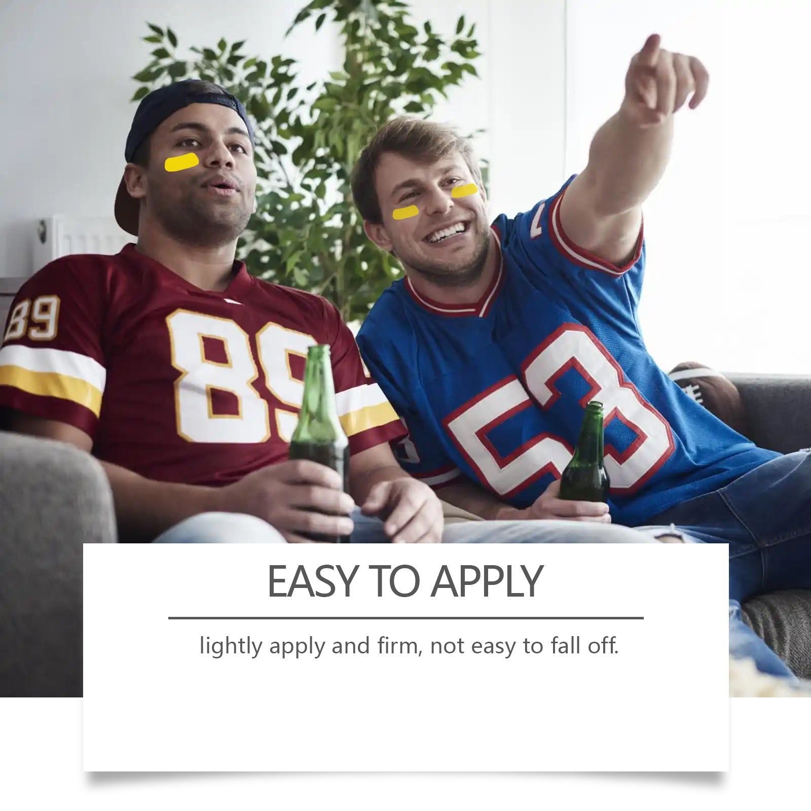Create Football Baseball Decal Stickers, Party Glitter Face Decals for Sports Fans ,60 pairs
